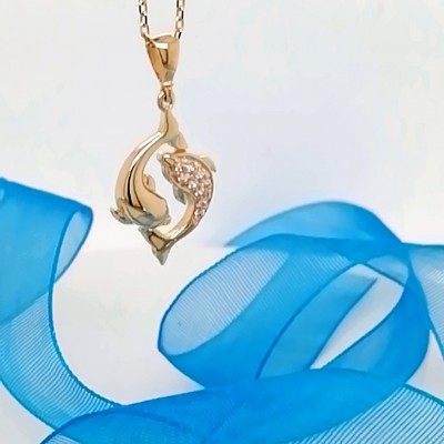 Necklace little dolphins - 2630